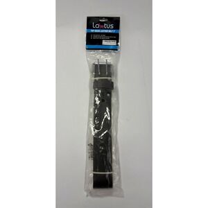 LAUTUS 2" Top Grain Leather Work Belt Chrome Roller Buckle Fits 30–48 New